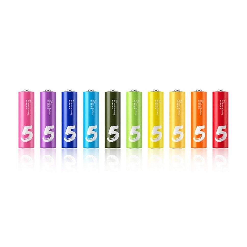 Батарейки Xiaomi ZMI Rainbow Zi5 AA LR06 (10 шт) Батарейки Xiaomi ZMI Rainbow Zi5 AA LR06 (10 шт)