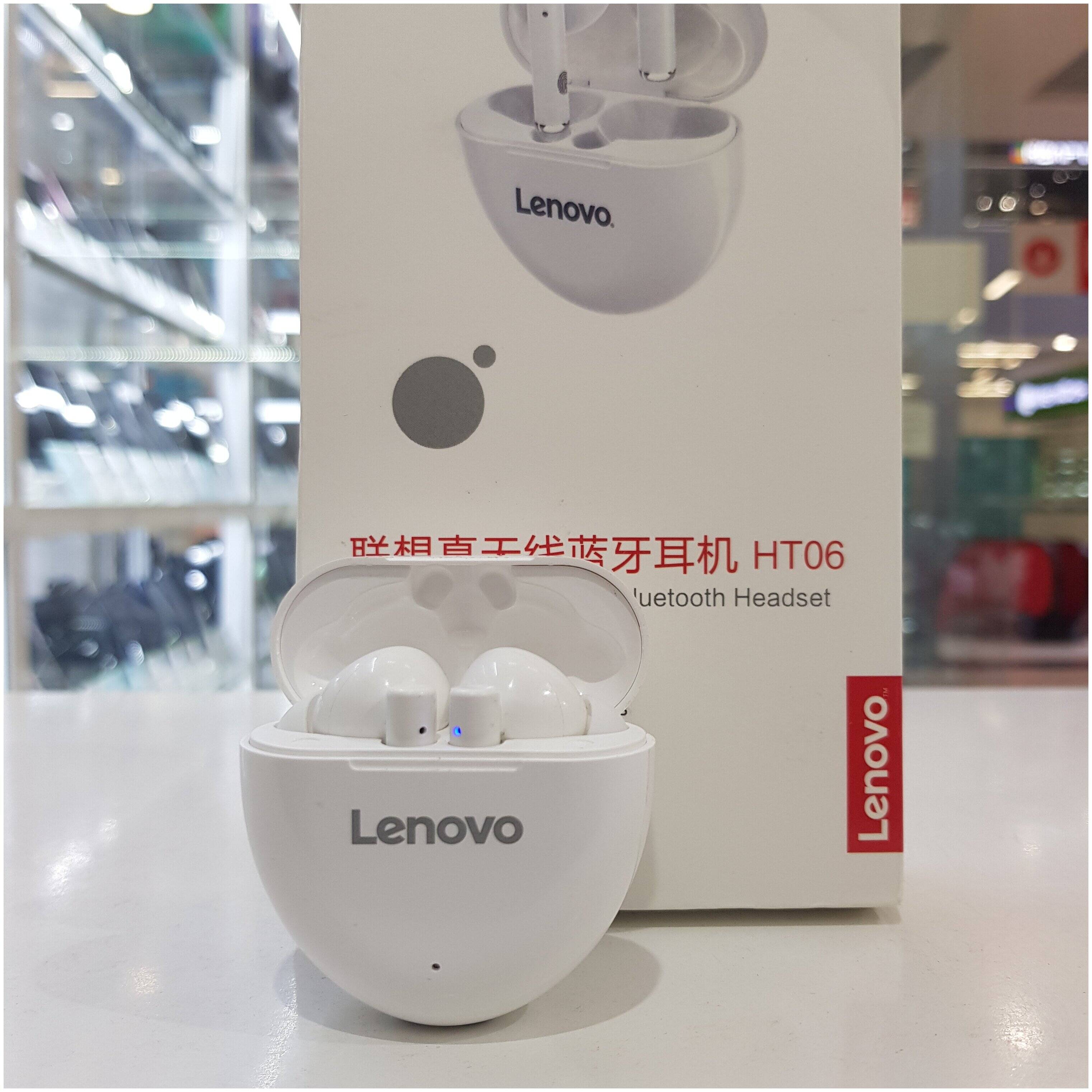 Беспроводные наушники Lenovo HT06 True Wireless Earbuds White (Белый) Global Version