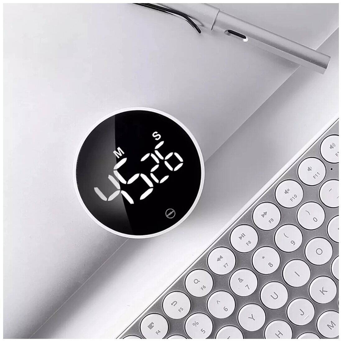 Таймер кухонный электронный MIIIW Comfort Whirling Timer (NK5260) White (Белый) Таймер кухонный электронный MIIIW Comfort Whirling Timer (NK5260) White (Белый)