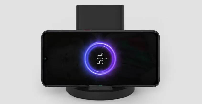 Беспроводное зарядное устройство Xiaomi Vertical Wireless Charger 20W (WPC02ZM) Black (Черный)