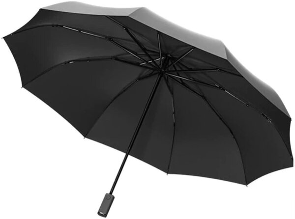 Зонт Zuodu Full Automatic Umbrella Led Black (Черный) Зонт Zuodu Full Automatic Umbrella Led Black (Черный)