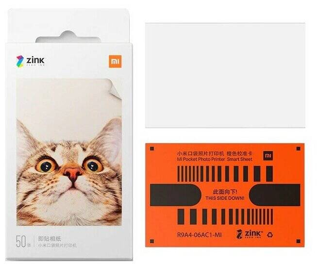 Фотобумага Xiaomi Mijia AR ZINK Portable Photo Printer Paper XMZPXZHT03 (50 штук в упаковке) White (Белый) CN