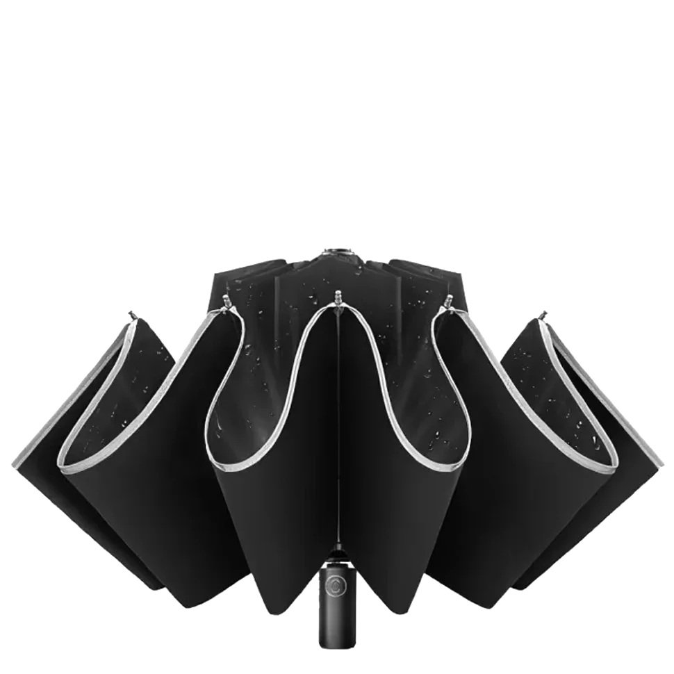Зонт Xiaomi KongGu Reverse Ten Bone Automatic Lighting Umbrella Black (Черный) Зонт Xiaomi KongGu Reverse Ten Bone Automatic Lighting Umbrella Black (Черный)