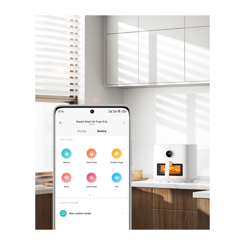 Аэрогриль Xiaomi Mi Smart Air Fryer 5.5L MAF15 (BHR8238EU) White (Белый) Global Version