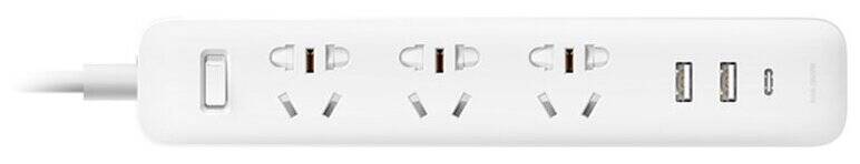 Удлинитель Xiaomi Power Strip 3 (XMCXB05QM) 1.8 м White (Белый)