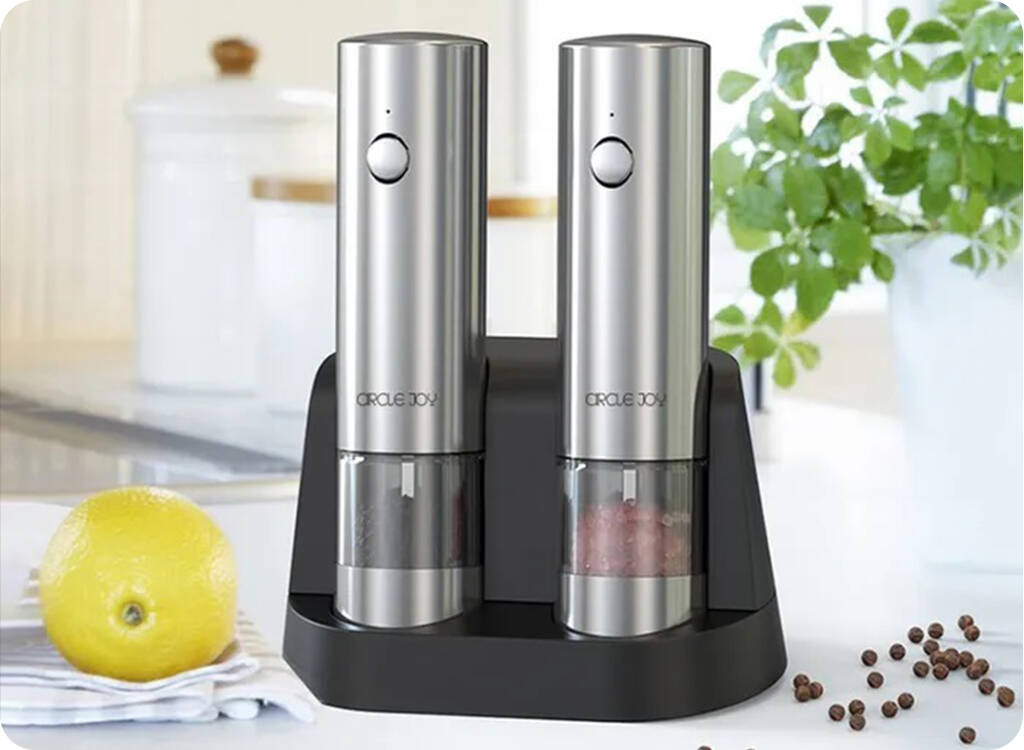 Электрическая мельница Circle Joy Fellow Electric Grinder Set CJ-EG08 (2 шт) Silver (Серебристый) Электрическая мельница Circle Joy Fellow Electric Grinder Set CJ-EG08 (2 шт) Silver (Серебристый)