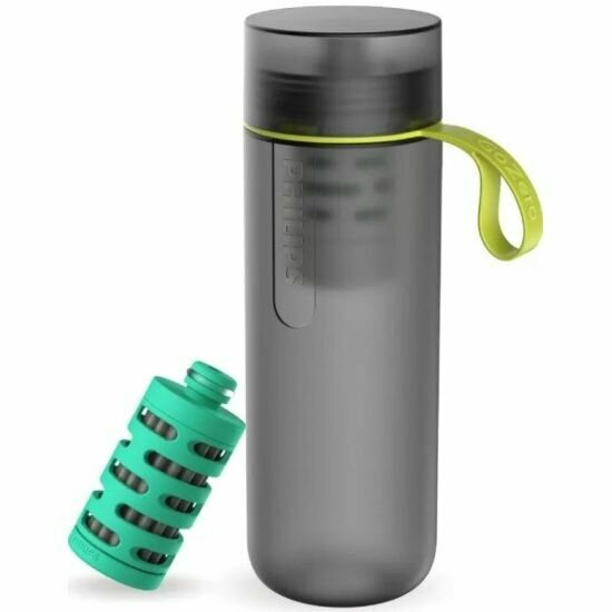 Бутылка-фильтр для фитнеса Philips GoZero 590 мл (AWP2722GRR/31)