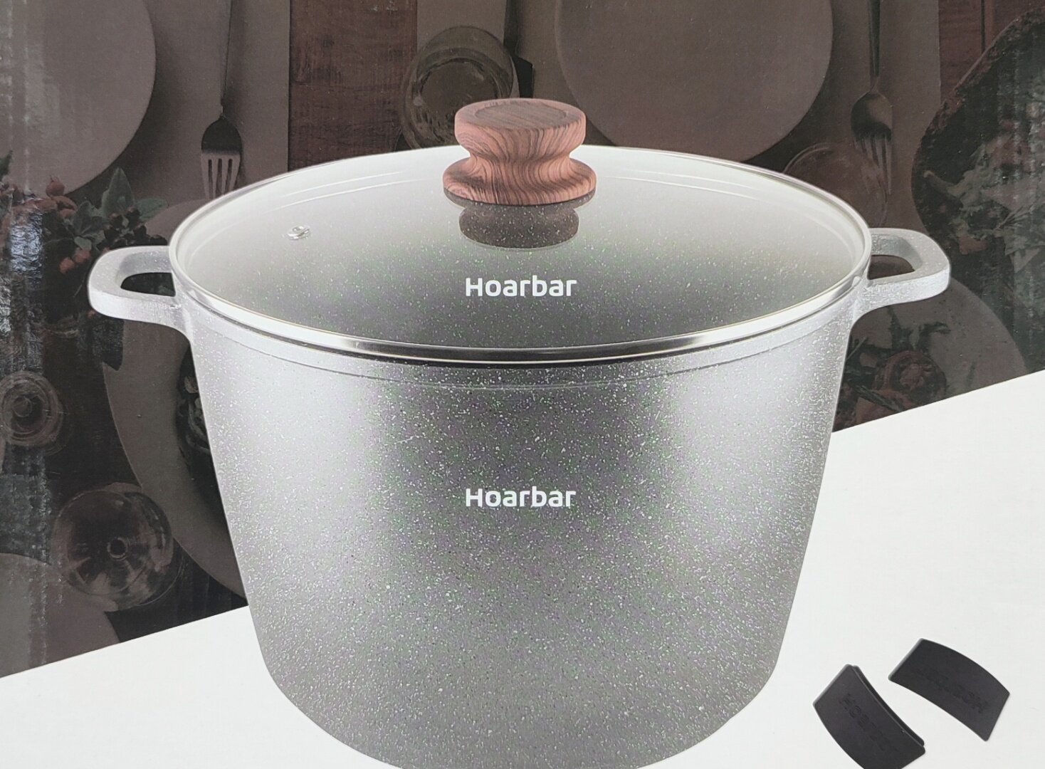 Кастрюля Hoarbar Deep Pot A06 28CM (A0628A) Gray (Серый)