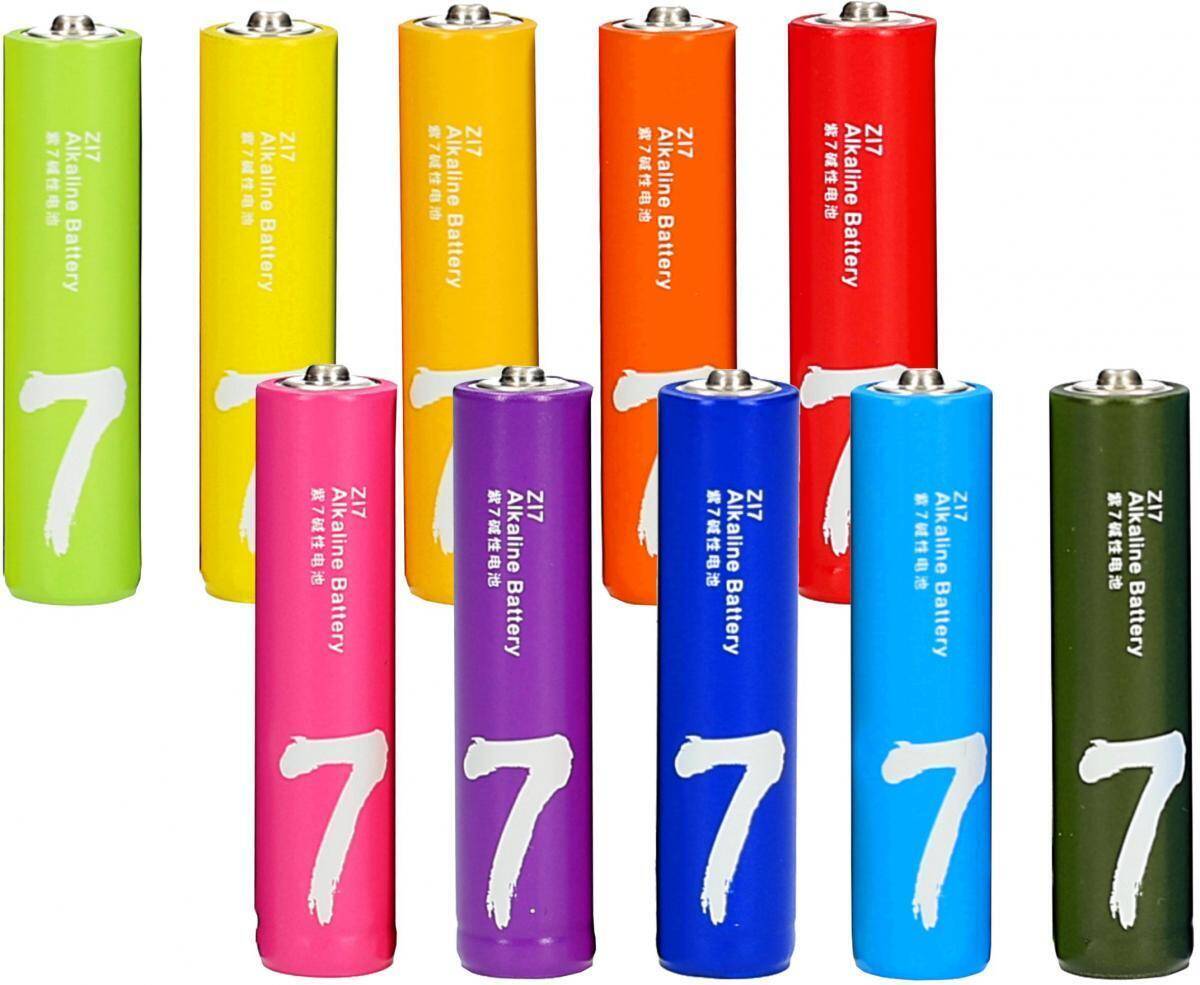 Батарейки Xiaomi Rainbow 5 AA + Rainbow 7 AAA (24 шт)