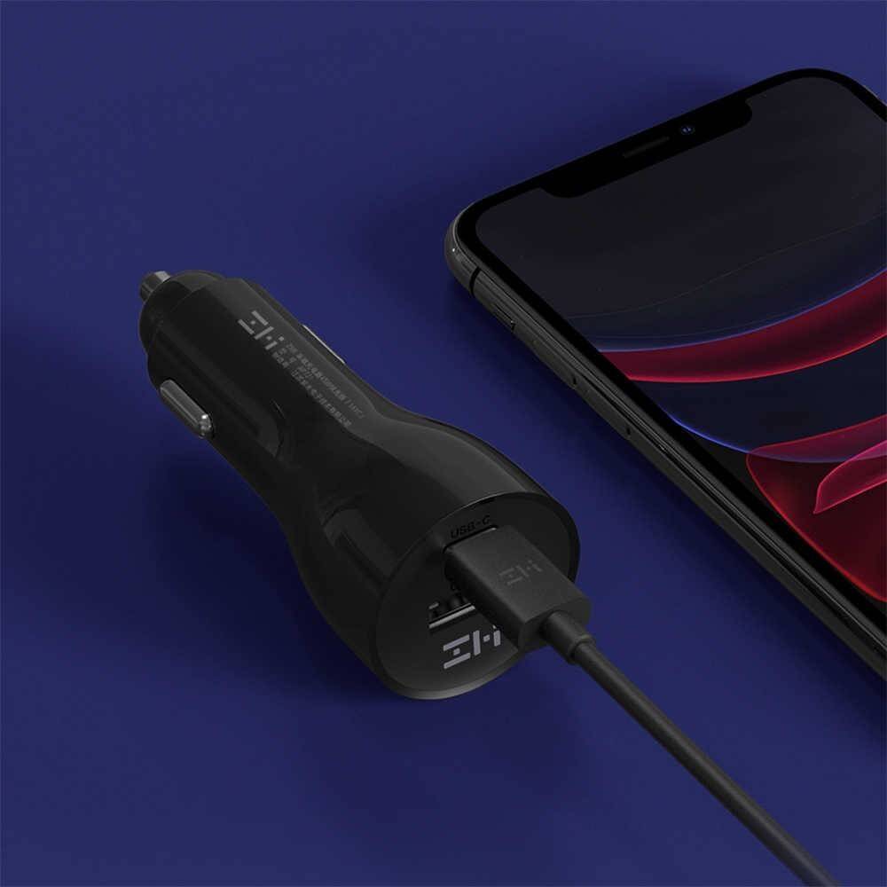 Автомобильное зарядное устройство ZMI Metal Car Charger 45W Dual Port USB/Type-C (AP721) Black (Черный)