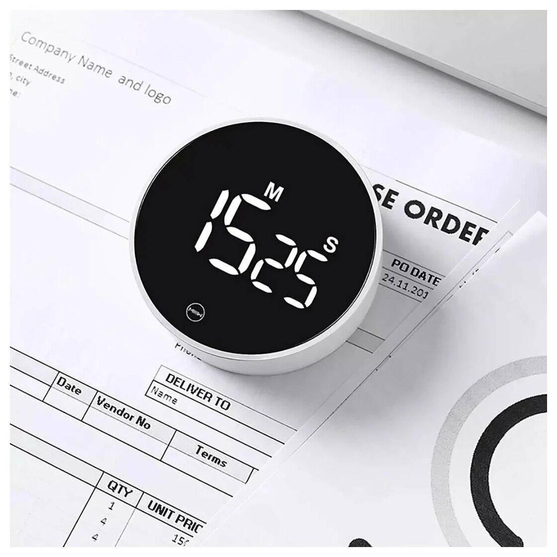 Таймер кухонный электронный MIIIW Comfort Whirling Timer (NK5260) White (Белый) Таймер кухонный электронный MIIIW Comfort Whirling Timer (NK5260) White (Белый)