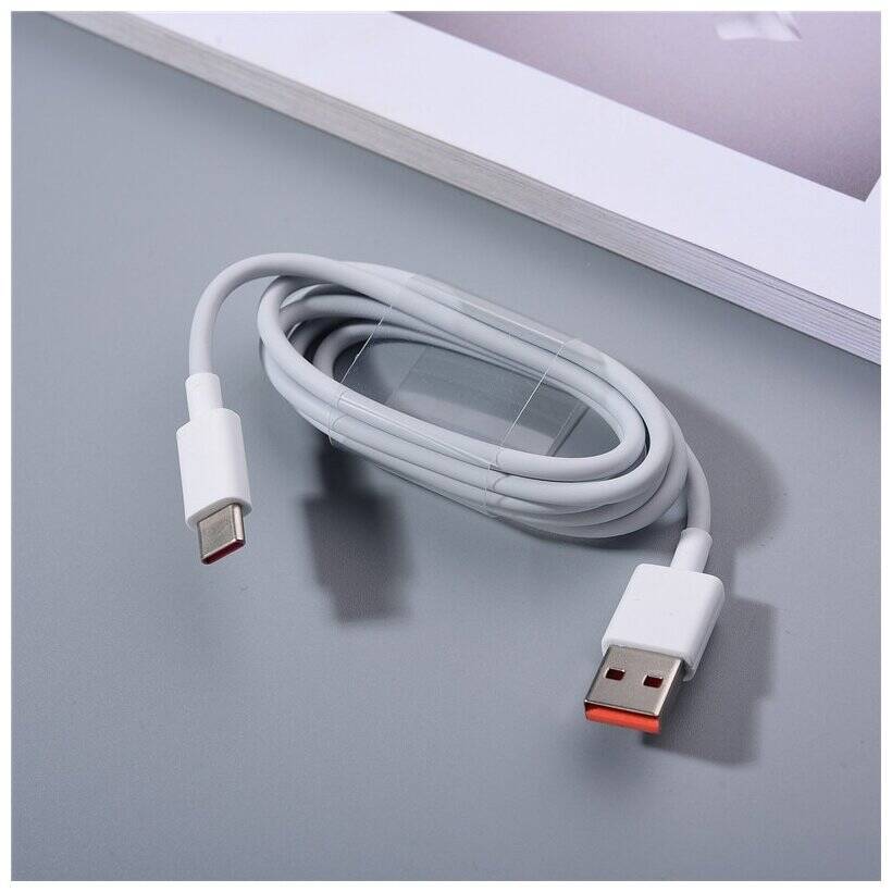 Кабель Xiaomi 6A USB Type- C Fast Charging Data Cable (6934177732881) White (Белый)
