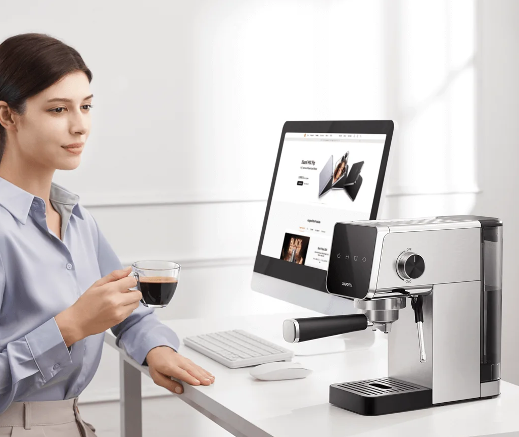 Кофемашина Xiaomi Semi-automatic Espresso Machine (BHR9798EU) (CME003) Silver (Серебро) Global Version Кофемашина Xiaomi Semi-automatic Espresso Machine (BHR9798EU) (CME003) Silver (Серебро) Global Version
