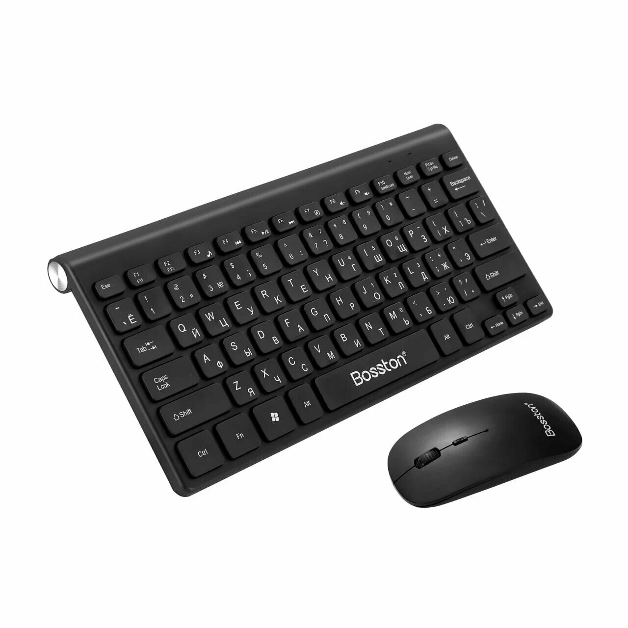 Беспроводная игровая клавиатура и мышка Bosston WS500 (Русские буквы) Black (Черный)