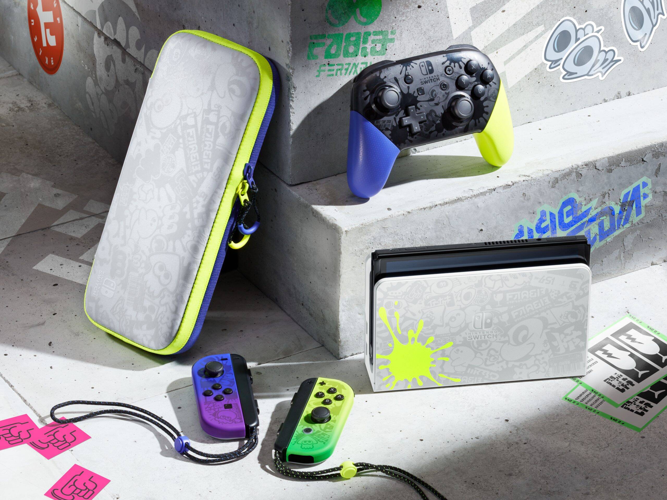 Игровая консоль Nintendo Switch OLED 64GB Splatoon HK