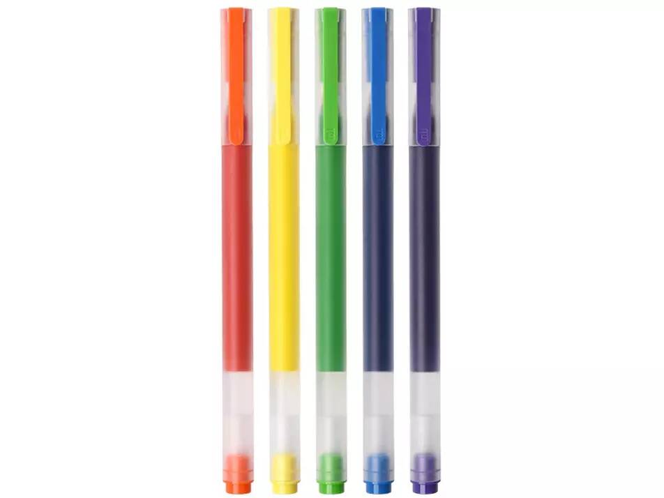 Набор цветных ручек Xiaomi Jumbo Gel Ink Pen (MJZXB03WC) (5шт) Color (Цветной)