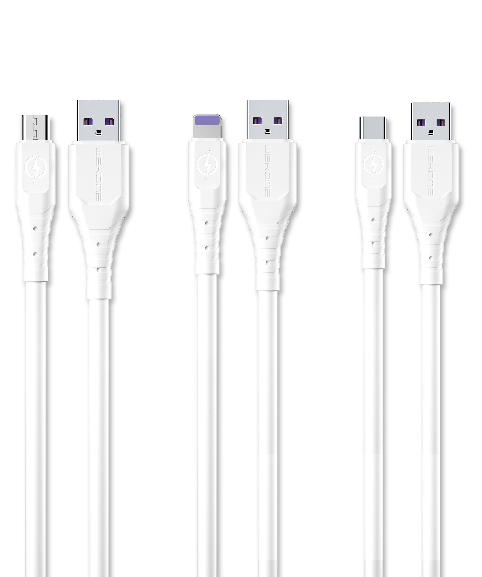 Кабель для мобильных устройств WEKOME USB to Type-C 6A WDC-152 2m White (Белый)