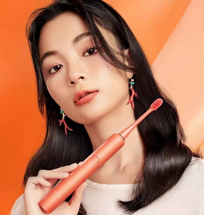 Электрическая зубная щетка Xiaomi ShowSee D2T-P Electric Toothbrush Travel Set Orange (Оранжевый)