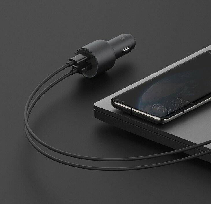 Автомобильное зарядное устройство Xiaomi Car Charger Fast Charging Version 1А1С 100W (CC007ZM) Black (Черный)