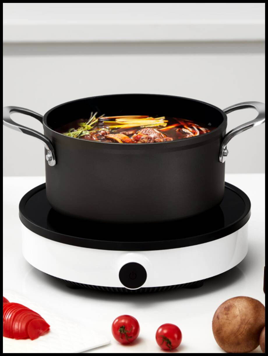 Кастрюля HuoHou Super Platinum Non-Stick Pan (HU0162) Black (Черный)