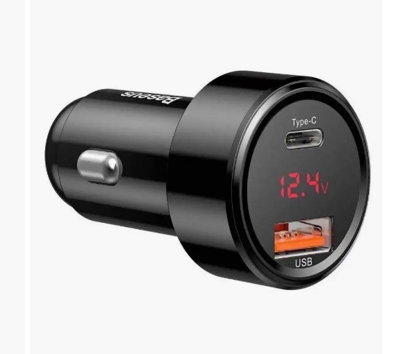 Автомобильное зарядное устройство Baseus PPS 45W Black (Черный) Автомобильное зарядное устройство Baseus PPS 45W Black (Черный)