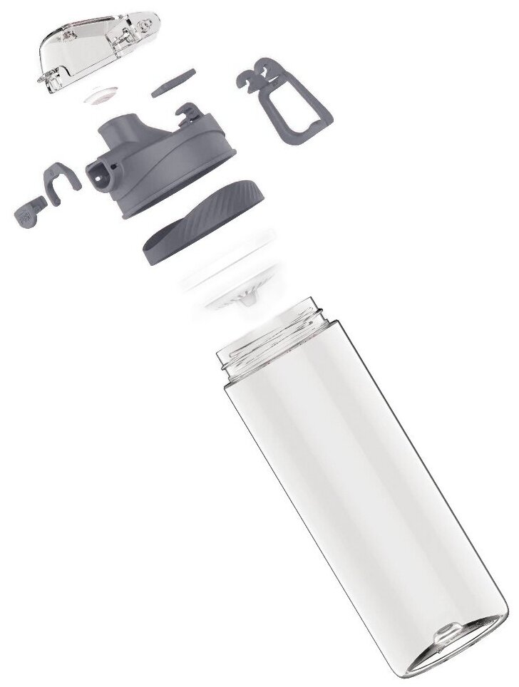 Бутылка для воды Xiaomi Quange Hello Life Tritan Sports Cup 480ml (SJ010101) Gray (Серый)