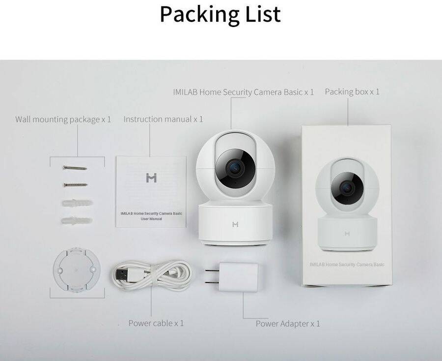 IP камера Xiaomi IMILAB Home Security Camera Basic (CMSXJ16A) White (Белый)