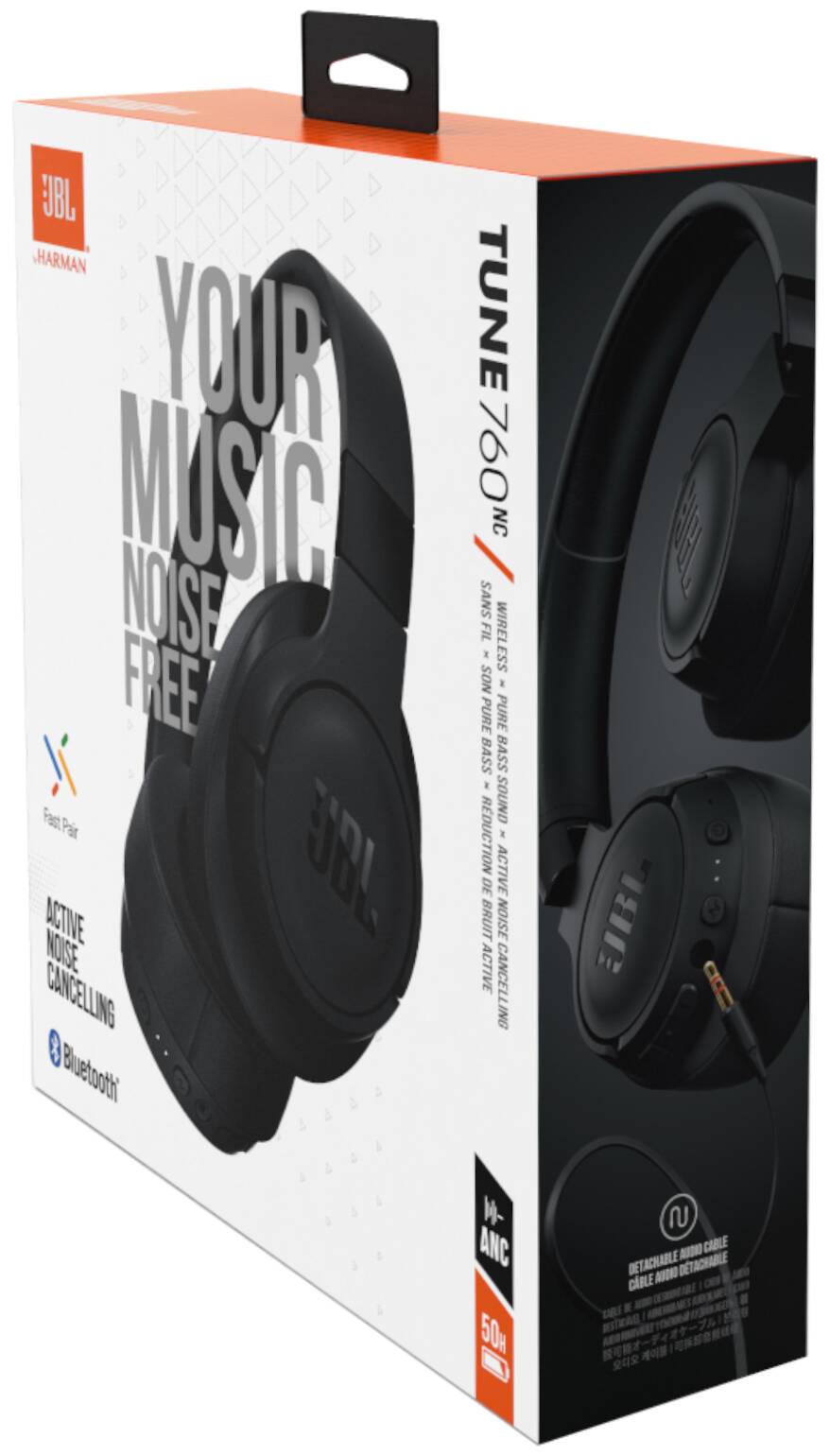 Беспроводные наушники JBL Tune 760NC Black (Черный) Global Version