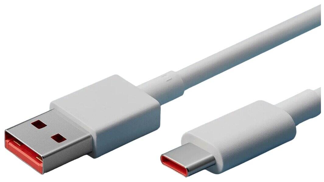 Кабель Xiaomi 6A USB Type- C Fast Charging Data Cable (6934177732881) White (Белый)