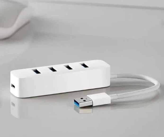 Адаптер сплиттер Xiaomi USB 3.0 Splitter (XMFXQ01QM) White (Белый)