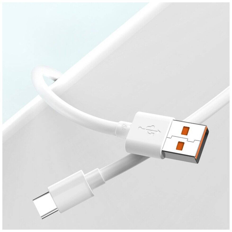 Кабель Xiaomi 6A USB Type- C Fast Charging Data Cable (6934177732881) White (Белый)