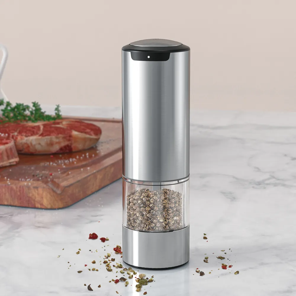 Электрическая мельница для перца и соли Circle Joy Electric Grinder (KYMQ-33A-H) Silver (Серебристый)