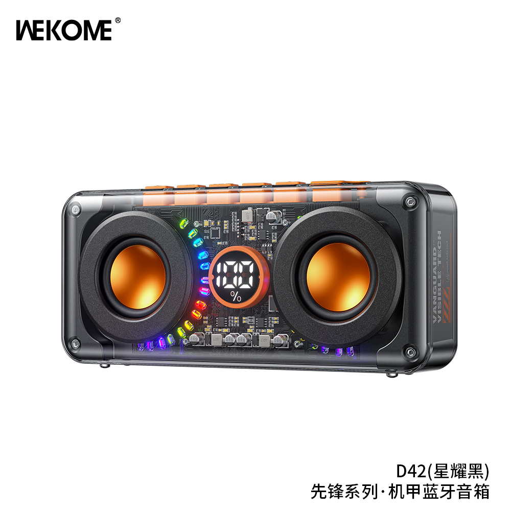 Колонка портативная WEKOME D42 Black (Черный) Колонка портативная WEKOME D42 Black (Черный)
