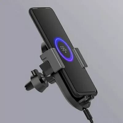 Держатель с беспроводной зарядкой ZMI Wireless Charger Car Holder Kit Edition 20W Black (Черный) Держатель с беспроводной зарядкой ZMI Wireless Charger Car Holder Kit Edition 20W Black (Черный)