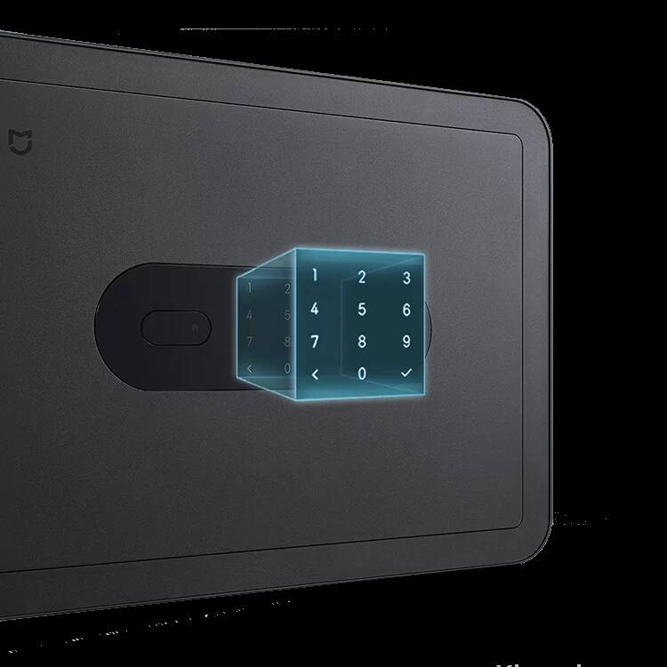 Сейф электронный с датчиком отпечатков Xiaomi Mijia Smart Safe Deposit Box Dark Grey (BGX-5X1-3001) Gray (Серый)