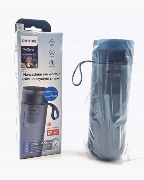Бутылка-фильтр для фитнеса Philips GoZero 590 мл (AWP2712BLR/31) Dark Blue (Темно-синий) Бутылка-фильтр для фитнеса Philips GoZero 590 мл (AWP2712BLR/31) Dark Blue (Темно-синий)
