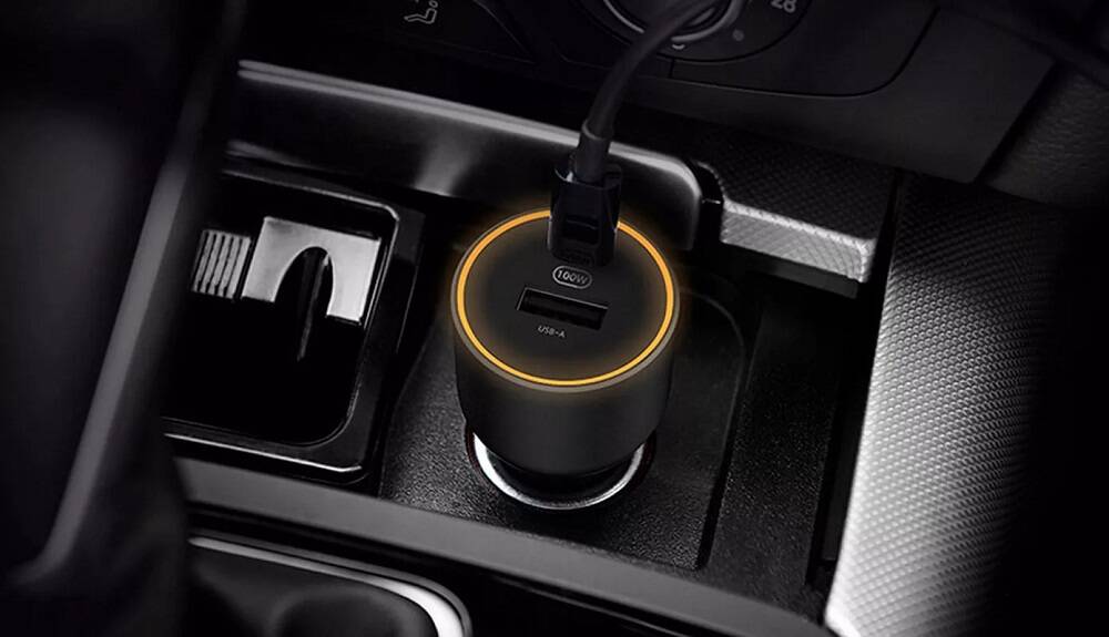 Автомобильное зарядное устройство Xiaomi Car Charger Fast Charging Version 1А1С 100W (CC007ZM) Black (Черный)