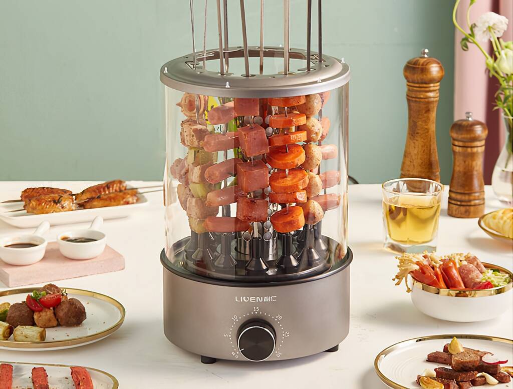 Электрошашлычница Xiaomi Liven Automatic Rotating Barbecue Hut KL-J121 Gray (Серый) Электрошашлычница Xiaomi Liven Automatic Rotating Barbecue Hut KL-J121 Gray (Серый)
