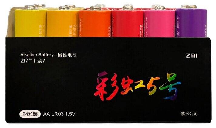 Батарейки ZMI Rainbow ZI7 тип AAA 24 шт. (цветные)