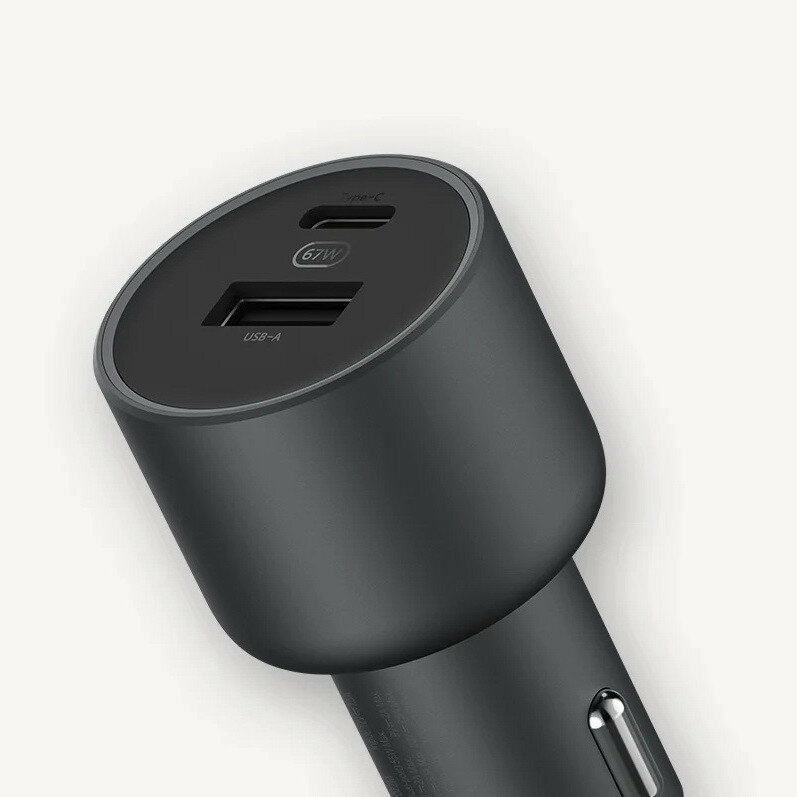 Автомобильное зарядное устройство Xiaomi Car Charger 1A1C 67W (USB-A + Type-C) Black (Черный)