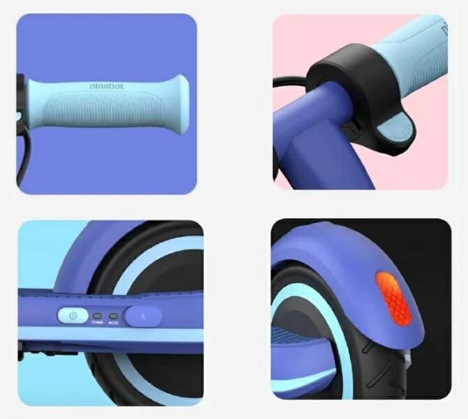 Детский электросамокат Ninebot eKickScooter Zing E8 Blue (Синий)