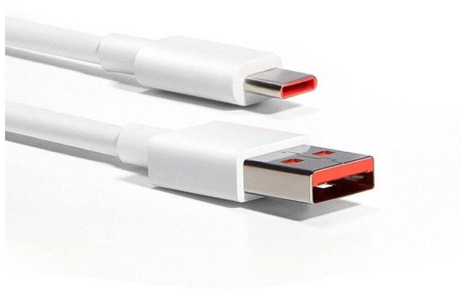 Кабель Xiaomi 6A USB Type- C Fast Charging Data Cable (6934177732881) White (Белый)