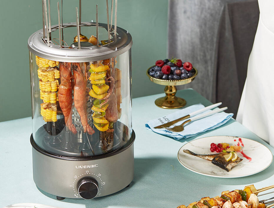 Электрошашлычница Xiaomi Liven Automatic Rotating Barbecue Hut KL-J121 Gray (Серый) Электрошашлычница Xiaomi Liven Automatic Rotating Barbecue Hut KL-J121 Gray (Серый)