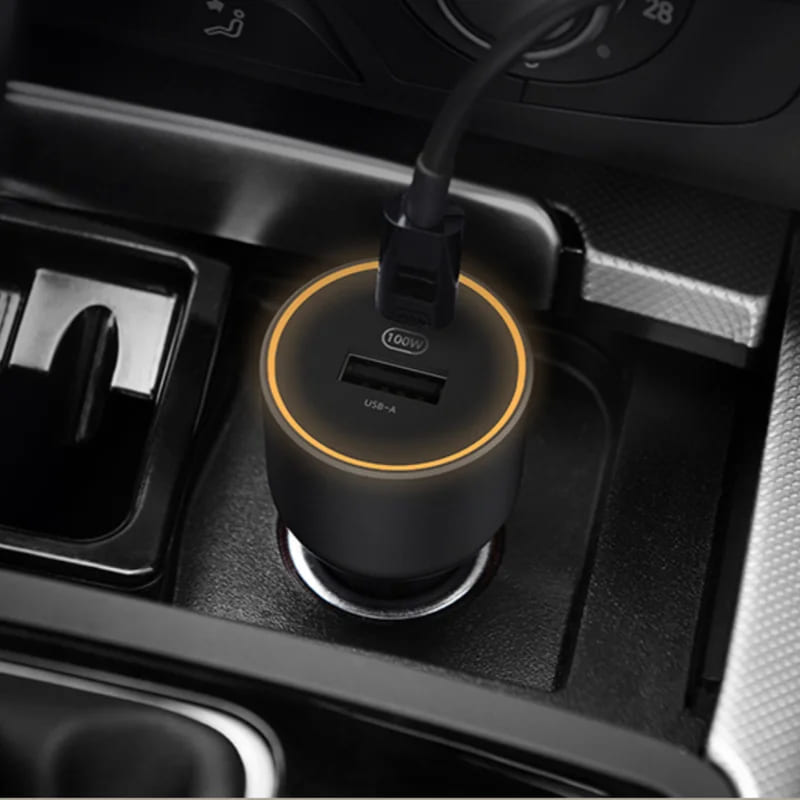 Автомобильное зарядное устройство Xiaomi Car Charger 1A1C 100W + кабель MDY-16-ER Black (Черный)