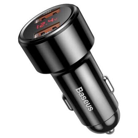 Автомобильное зарядное устройство Baseus Dual QC 45W Black (Черный)