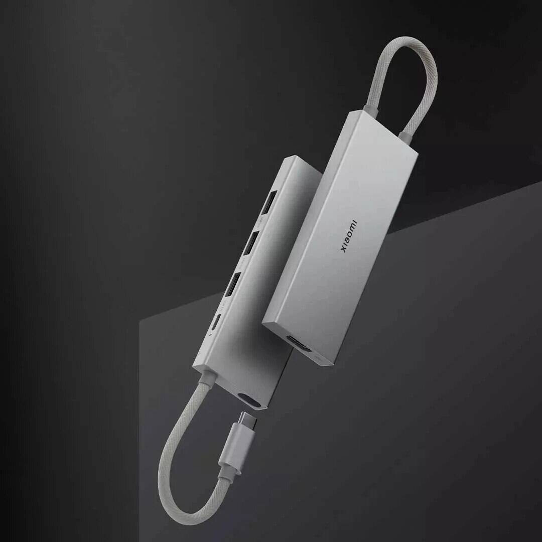 Док-станция Xiaomi 5 в 1 с USB Type-C USB3.0 HDMI 4K PD100W (XMDS05YM) Silver (Серебристый) Док-станция Xiaomi 5 в 1 с USB Type-C USB3.0 HDMI 4K PD100W (XMDS05YM) Silver (Серебристый)
