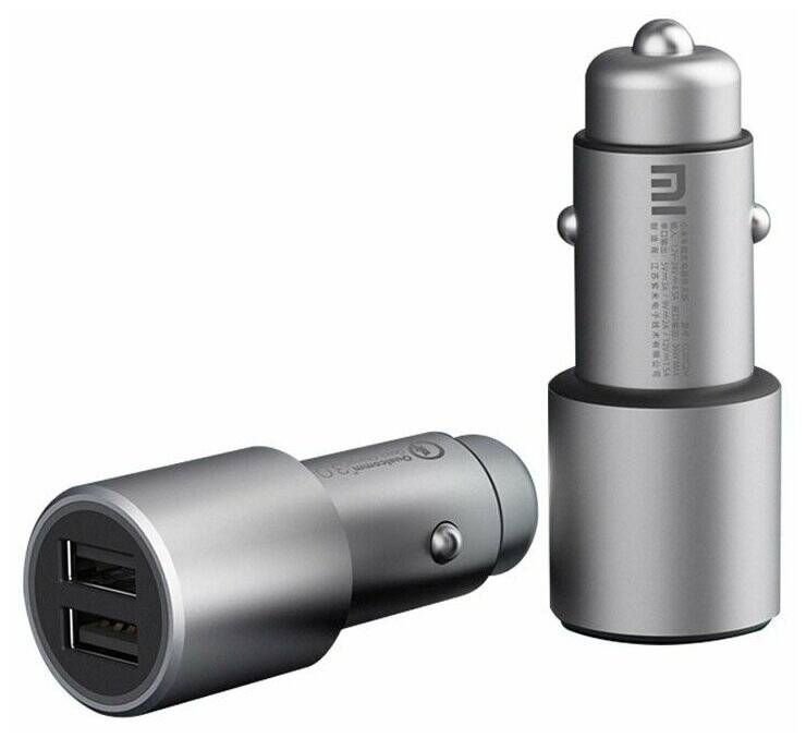 Автомобильное зарядное устройство Xiaomi Mijia Car Charger QC 3.0 (CC02CZM) Silver (Серебристый) Автомобильное зарядное устройство Xiaomi Mijia Car Charger QC 3.0 (CC02CZM) Silver (Серебристый)