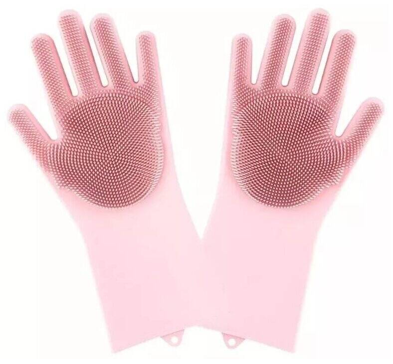 Силиконовые перчатки для уборки Xiaomi Silicone Cleaning Glove Pink (HH674) Pink (Розовый)