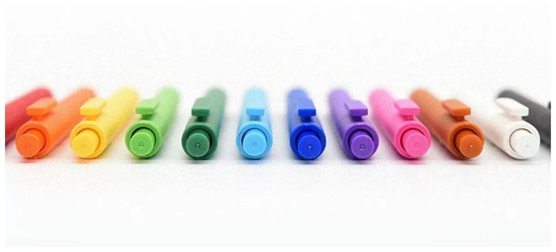 Набор гелевых ручек Xiaomi Pure Plastic Gelic Pen (12 шт) Color (Цветной)