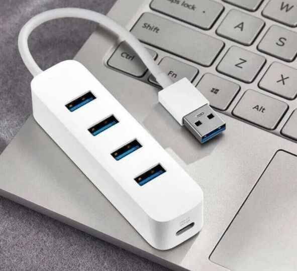 Адаптер сплиттер Xiaomi USB 3.0 Splitter (XMFXQ01QM) White (Белый)